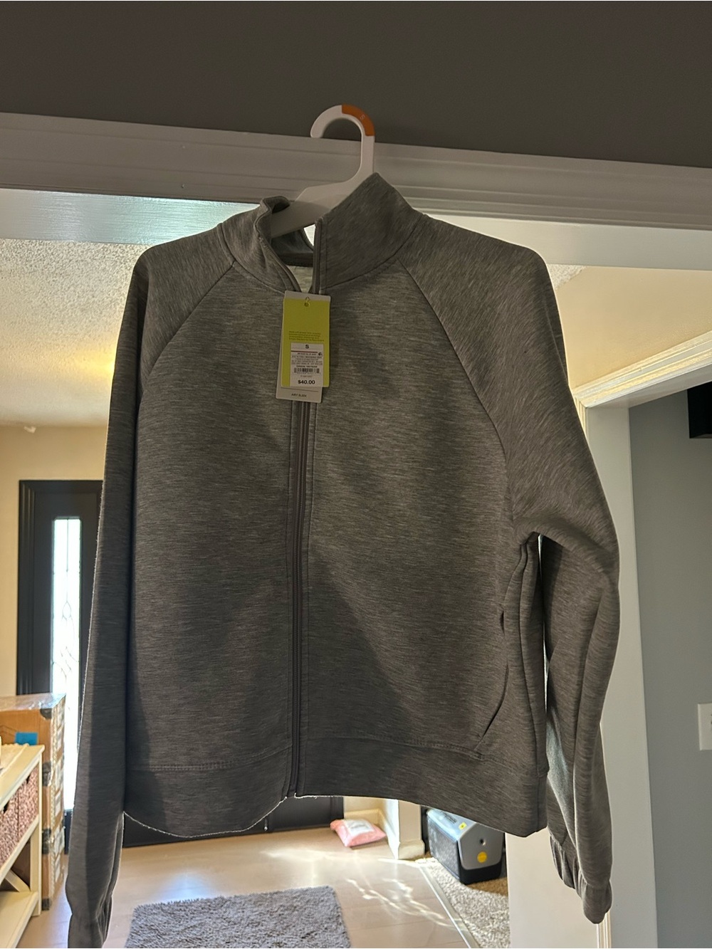 all in motion Heather Gray Zip-Up Utility Jacket